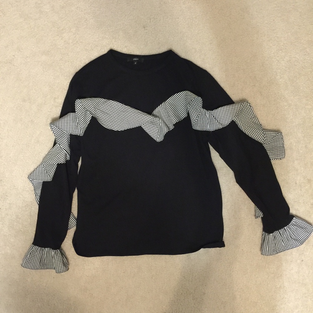 Drew Gingham Patchwork Long sleeve (BNWOT)